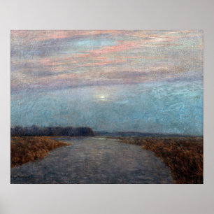 Birge Harrison - Moonlight on The Hackensack [Reco Poster