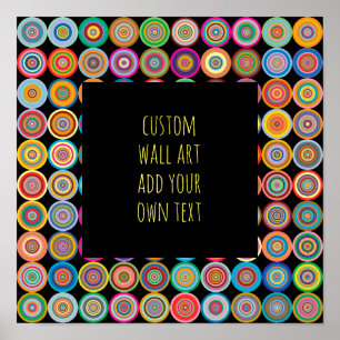 birght colorful modern bold add your own text poster