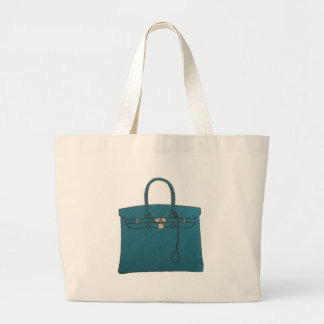 Birkin Tote Bag Blue