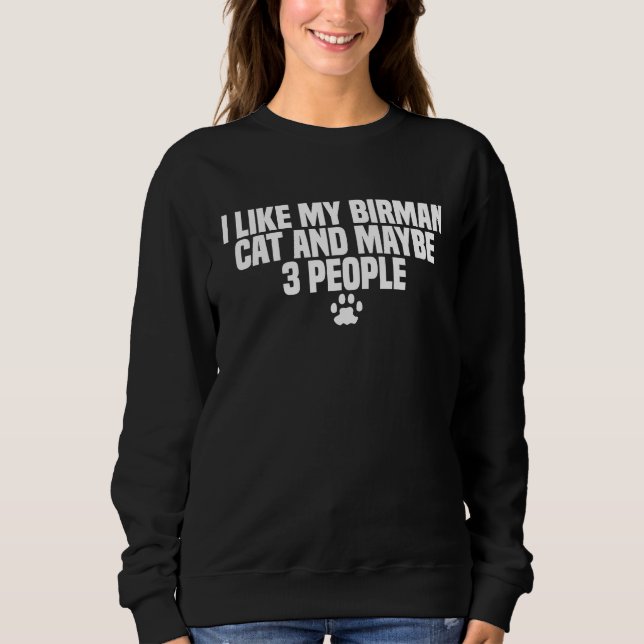 Birman Cat Breed Sweatshirt (Front)