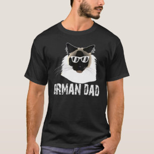 Birman Cat Dad Cool Birman Cat Face T-Shirt