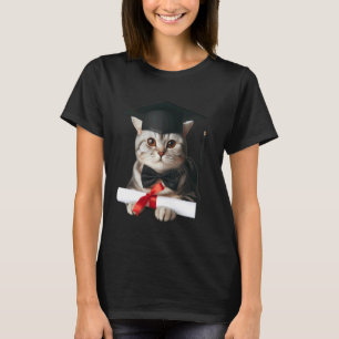 Birman Cat Graduation Ceremony Cap Graduate Diplom T-Shirt