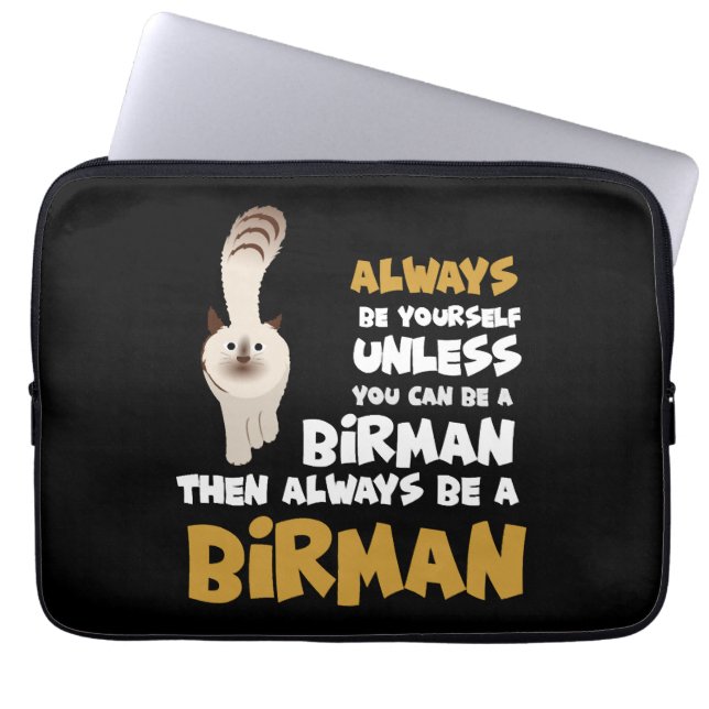 Birman Cat  Laptop Sleeve (Front)