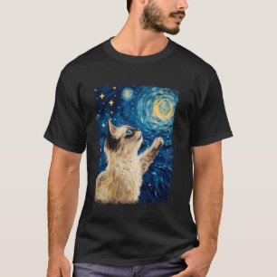Birman Cat Starry Night Painting T-Shirt