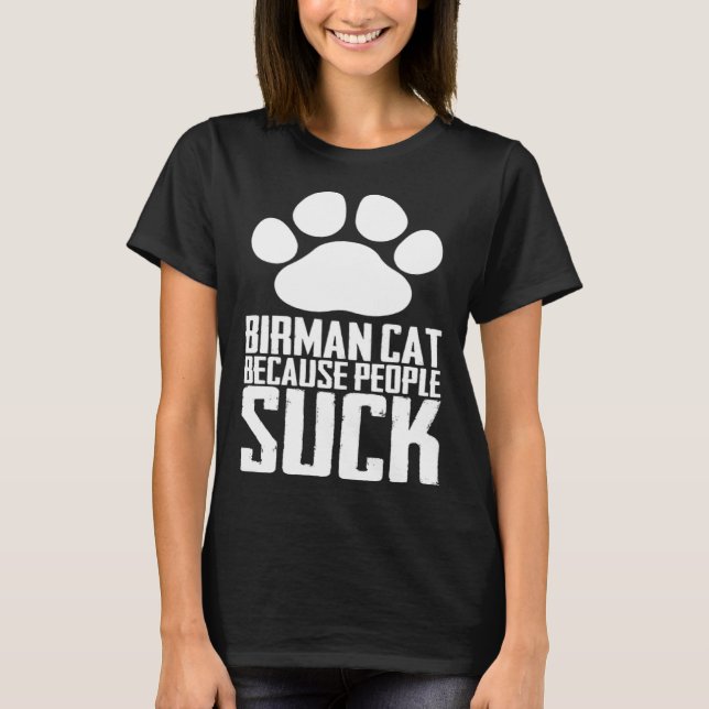 Birman mother  Birman dad  Birman kitten  3 T-Shirt (Front)