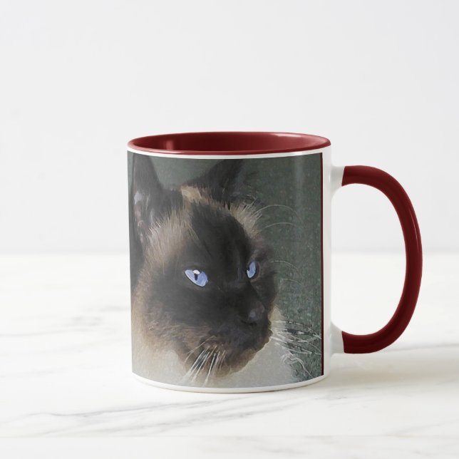 Birman Ragdoll Cat and Kitty Quote Mug (Right)