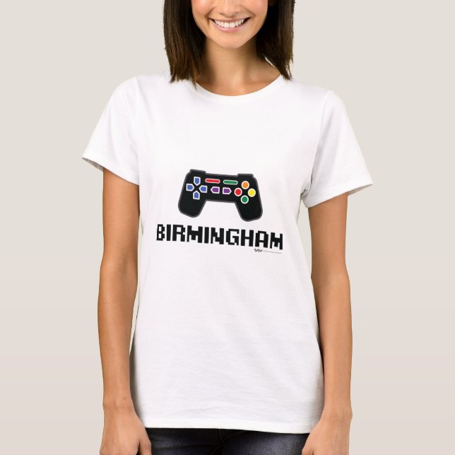 Birmingham 8-bit Gamer City  T-Shirt (Front)