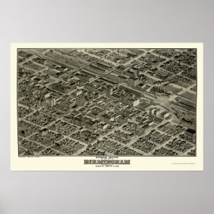 Birmingham, AL Panoramic Map - 1903 Poster