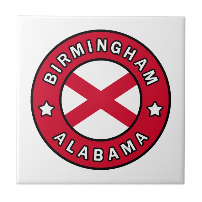 Birmingham Alabama Ceramic Tile (Front)