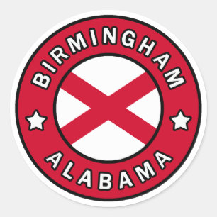 Birmingham Alabama Classic Round Sticker