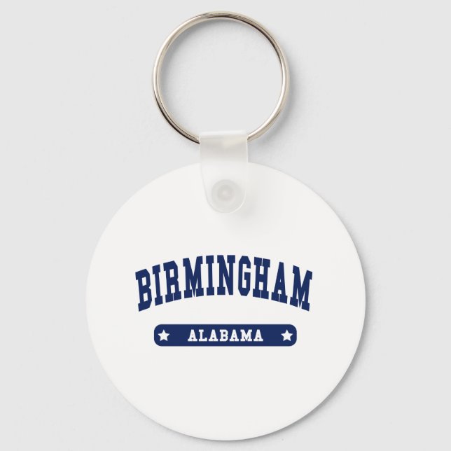 Birmingham Alabama College Style t shirts Key Ring (Front)