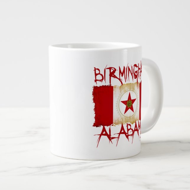 Birmingham, Alabama Large Coffee Mug (Front Right)