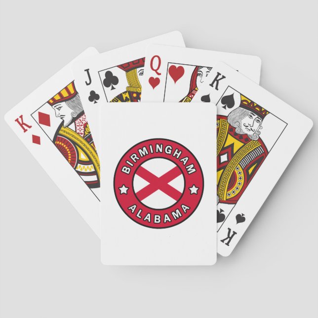 Birmingham Alabama Playing Cards (Back)