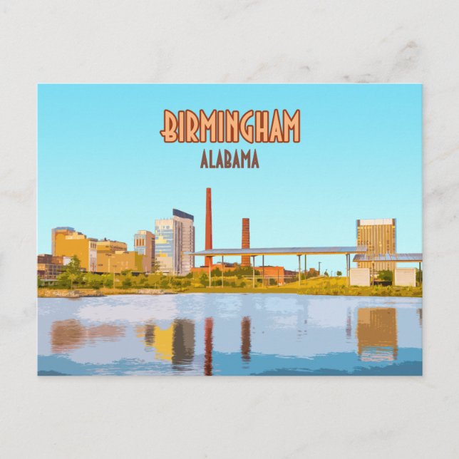 Birmingham Alabama Railroad Park Downtown Postcard (Front)