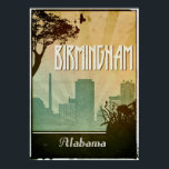 Birmingham  Art Deco Design City Poster artwork<br><div class="desc">A perfect retro travel poster for anyone in love with Birmingham Alabama</div>