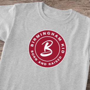 Birmingham Bama Kid Born Crimson Fitness Retro  T-Shirt