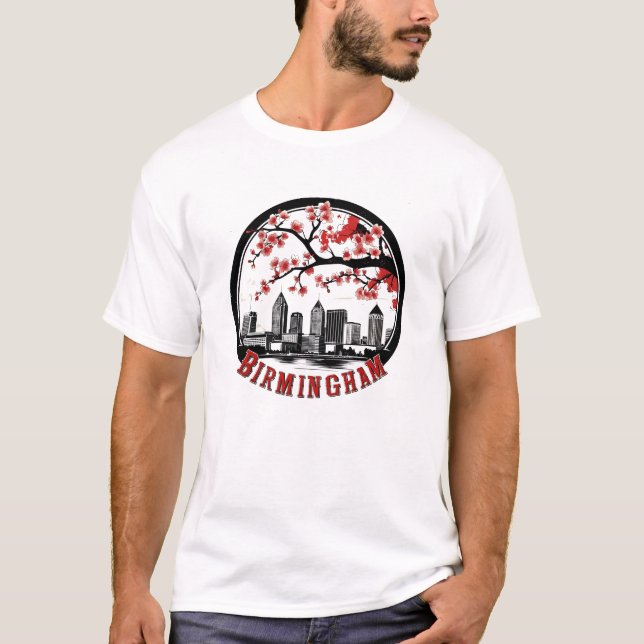 Birmingham City Alabama  Skyline  T-Shirt (Front)