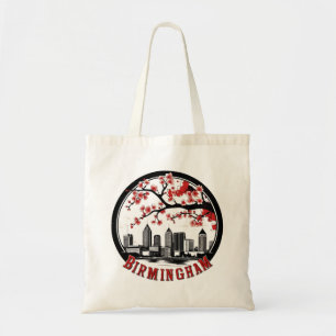 Birmingham City Alabama Skyline T-Shirt Tote Bag