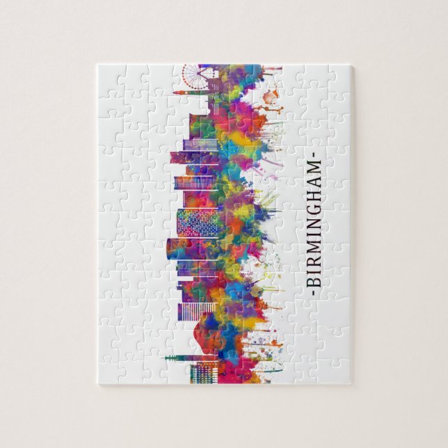 Birmingham England Skyline Jigsaw Puzzle (Vertical)
