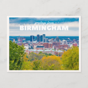 Birmingham Skyline Downtown Alabama Greeting Postcard
