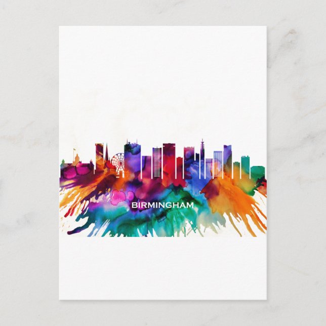 Birmingham Skyline Invitation Postcard (Front)