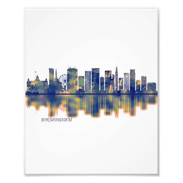 Birmingham Skyline Photo Print (Front)
