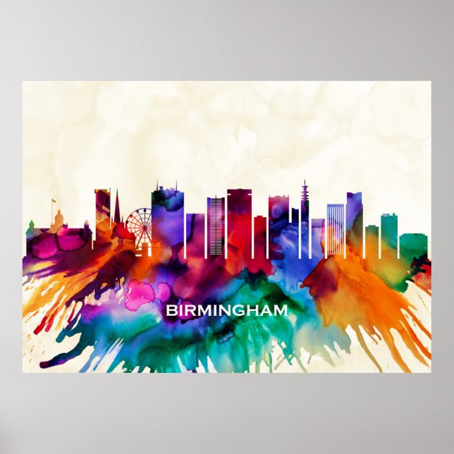 Birmingham Skyline Poster (Front)
