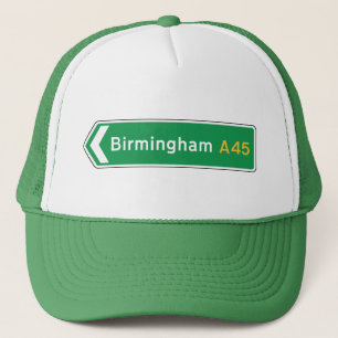 Birmingham, UK Road Sign Trucker Hat
