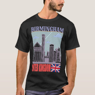 Birmingham UK Skyline Country City Skyline Landmar T-Shirt