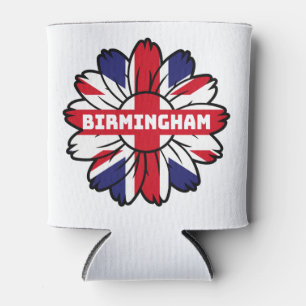 Birmingham Union Jack Sunflower  British Pride Can Cooler