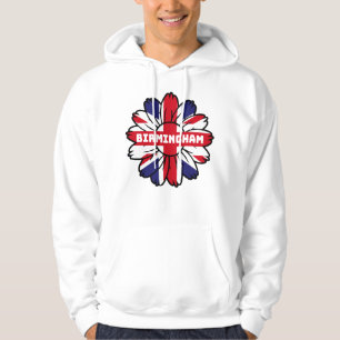 Birmingham Union Jack Sunflower British Pride Hoodie