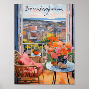 Birmingham United Kingdom Travel City Aesthetic Poster