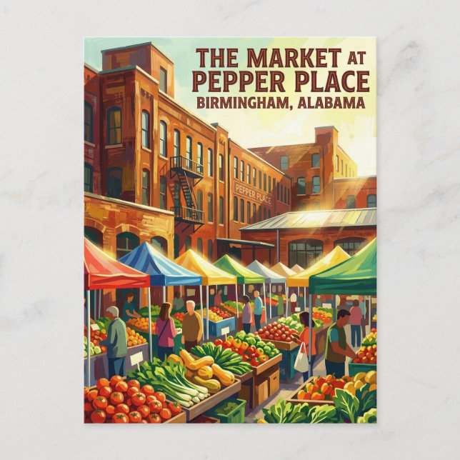 Birmingham USA Postcard (Front)