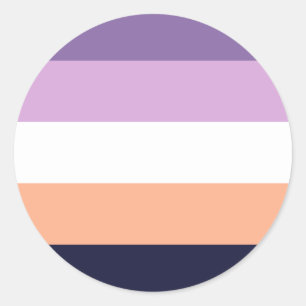 Biromantic Alternate Pride Flag  Classic Round Sticker