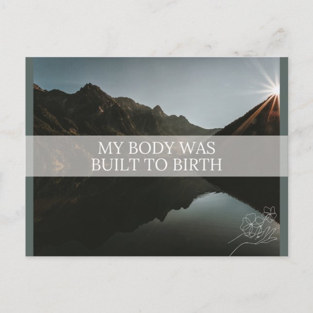 Birth Affirmation Card (Front)