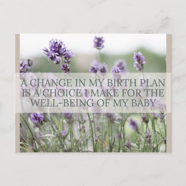 Birth Affirmation Card (Front)