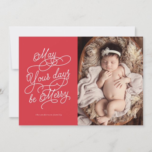 Birth Announcement Christmas Card (Front)