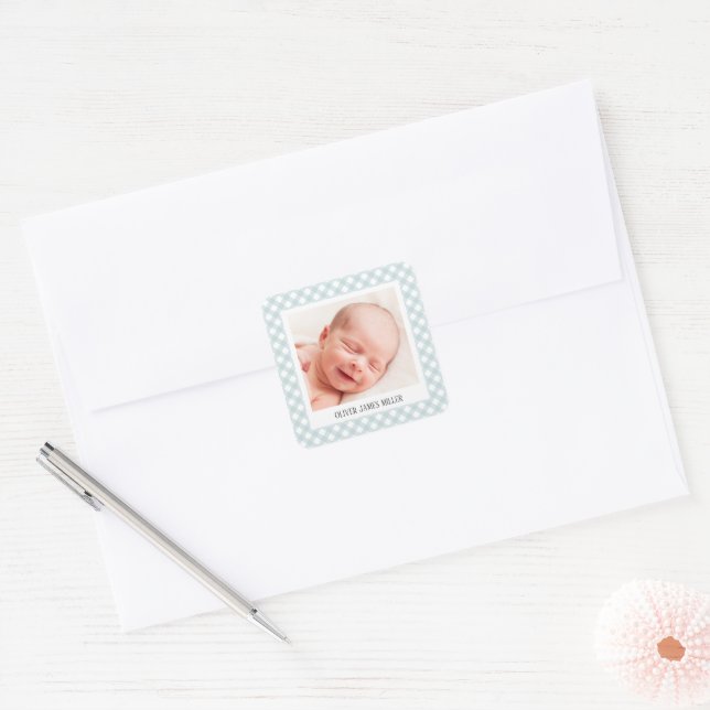 Birth announcement envelope seal stickers (Envelope)