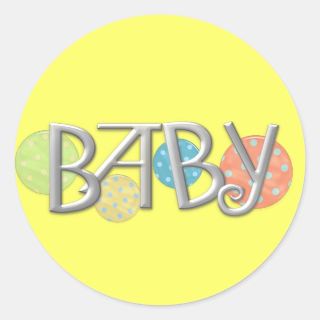 Birth Announcement Envelope Seals (Front)