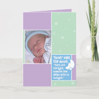 Birth Announcement: Hush Said the Moon Announcement