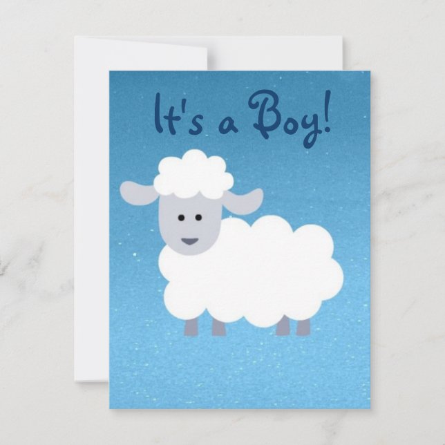 Birth Announcement ! It's a Boy! (Front)