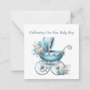 Birth Announcement Note Card