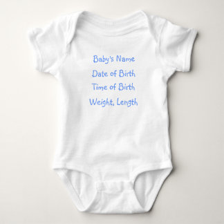 Birth Announcement Onsie! Baby Bodysuit