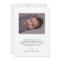 Birth Announcement Personalised Photo handwriting