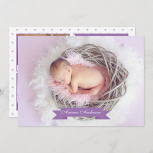 Birth Announcement Photo Card Template