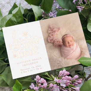 Birth Announcement Photo Collage   I'm New Here