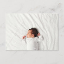 Birth Announcement Photo Enclosure Card