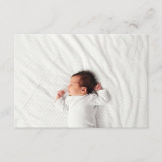 Birth Announcement Photo Enclosure Card