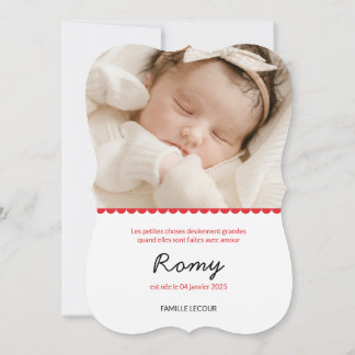Birth announcement "Romy"