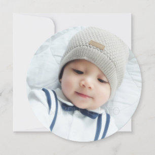 Birth Announcement with Custom Newborn Baby Photo